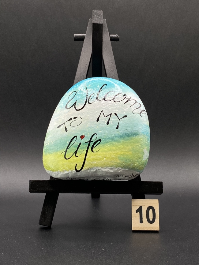 Wendestein mit zwei liebevollen Sprüchen #10 